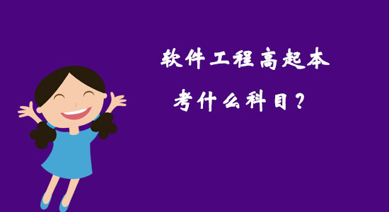 軟件工程高起本考什么科目？