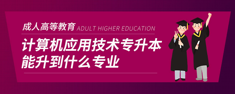 計算機應用技術(shù)專升本能升到什么專業(yè)